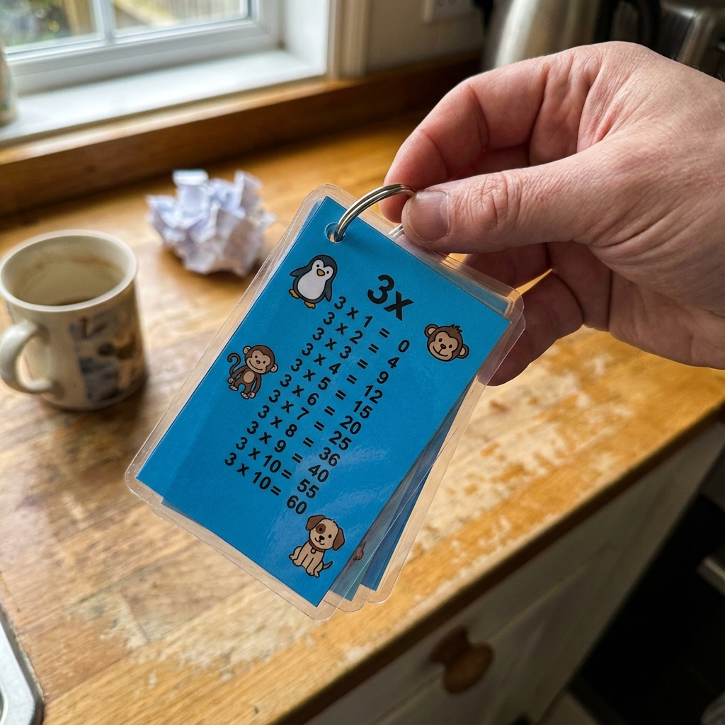 Material impresso em mãos